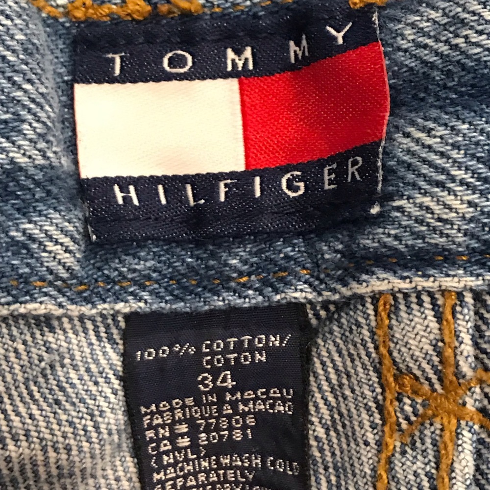 Vtg Big Label Tommy Hilfiger Jeans 34 x 32